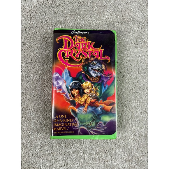 Jim Henson's The Dark Crystal VHS (Not tested)Green Clamshell Case Vintage Movie - Picture 1 of 8